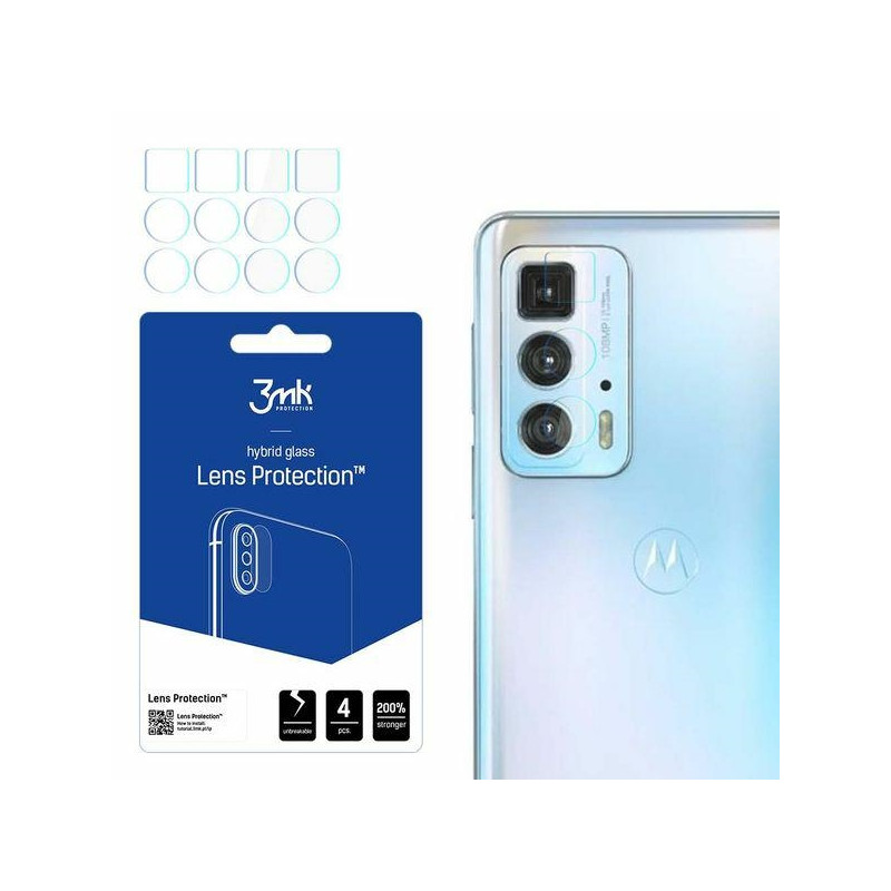 Szkło na obiektyw aparatu 3mk Lens Protection do Motorola Edge 20 Pro, 4szt