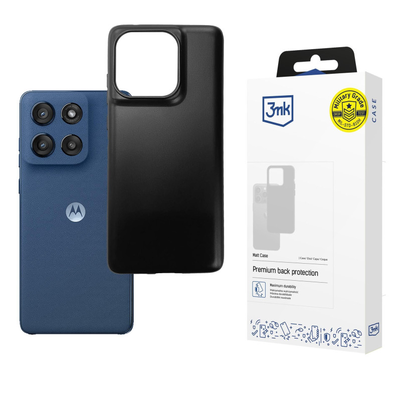 Etui 3MK Matt Case do Motorola Moto Edge 60/60 Fusion, czarne