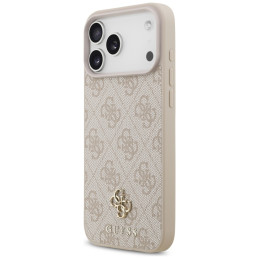 Etui Guess 4G Small 4G and Classic MagSafe do iPhone 17 Pro Max różowy