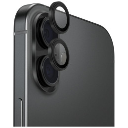 Szkło na obiektyw aparatu UNIQ Optix Aluminium Camera Lens Protector do iPhone 17 z aplikatorem czarny