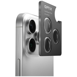 Szkło na obiektyw aparatu UNIQ Optix Aluminium Camera Lens Protector do iPhone 17 z aplikatorem czarny