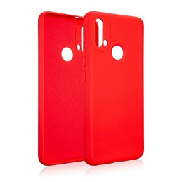 Etui Beline Silicone do Motorola Moto E40 czerwone