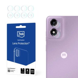 Szkło na obiektyw aparatu 3mk Lens Protection do Motorola Moto E14, 4szt