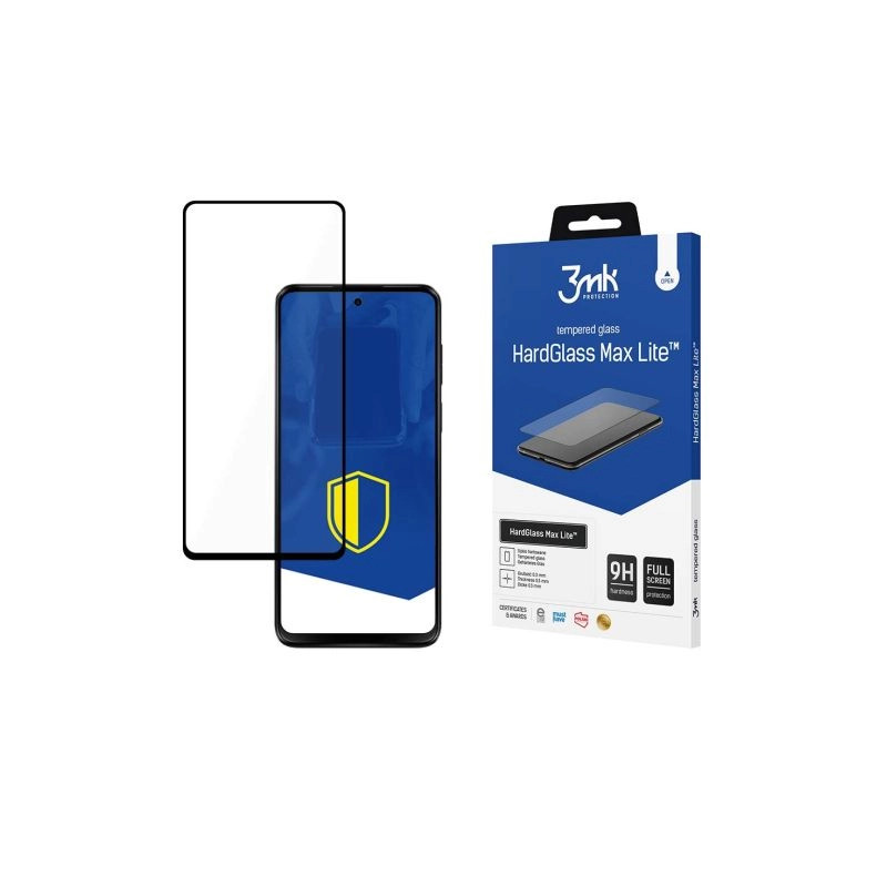 Szkło hartowane 3MK HardGlass Max Lite do Motorola Moto G82 5G, czarna ramka