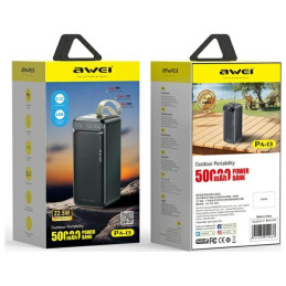 AWEI PowerBank PA-13 50000mAh 22.5W      czarny/black