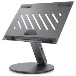 Podstawka pod tablet laptop Spigen Stand Hub HUB USB-C 100W PD Obrotowa