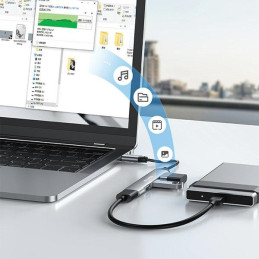HUB AWEI CL-150T 4xUSB-A czarny