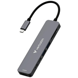 Adapter Hub Verbatim HDMI / USB-C3.2 / USB-C / 2xUSB-A 3.2 / SD / microSD