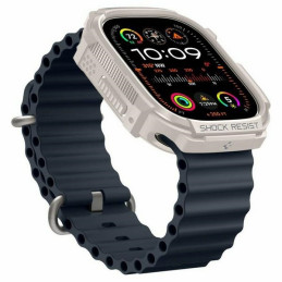 Etui z paskiem Spigen Rugged Armor Pro do Apple Watch Ultra (1/2) 49mm, beżowe