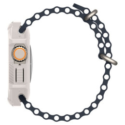 Etui z paskiem Spigen Rugged Armor Pro do Apple Watch Ultra (1/2) 49mm, beżowe
