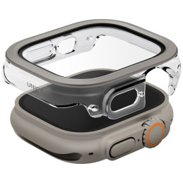 Etui z ochroną ekranu UNIQ Voute do Apple Watch Ultra 49mm, srebrny