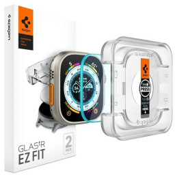 Szkło do etui + Aplikator Spigen Glas.tr EZ Fit do Apple Watch Ultra 2/1 49mm, 2 sztuki
