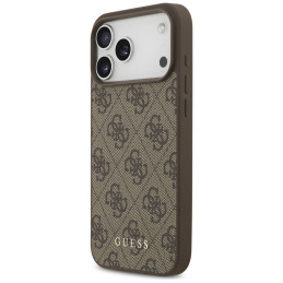 Etui Guess 4G Classic do iPhone 17 Pro Max brązowy