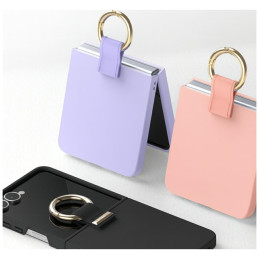 Etui Mercury Gold Ring do Samsung Galaxy Z Flip7 czarny