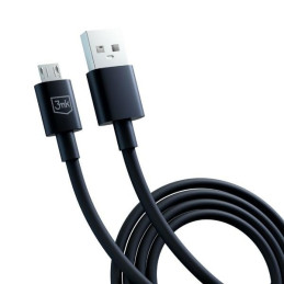 Kabel 3MK Hyper USB-A na Micro USB, 1.2m, 5V, 2,4A, czarny