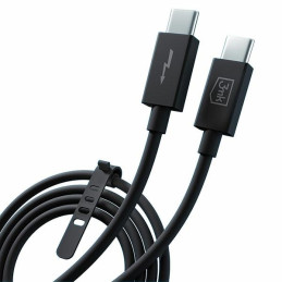 Kabel 3mk Hyper Thunderbolt 4 Cable USB-C na USB-C, USB4, 8k 60Hz, 240W, 5A, 1m, czarny