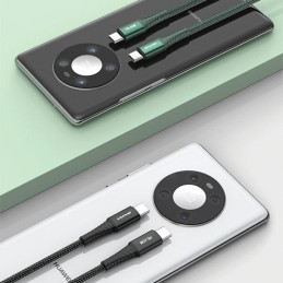 Kabel AWEI CL-111T USB-C na USB-C 60W czarny