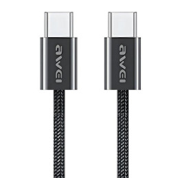 Kabel AWEI CL-219T USB-C na USB-C 60W iPhone 15 czarny