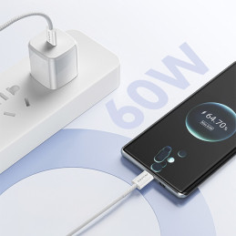 Kabel AWEI CL-219T USB-C na USB-C 60W iPhone 15 czarny