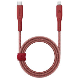 Kabel ENERGEA Flow USB-C na Lightning C94 MFI 1.5m 60W 3A PD Fast Charge czerwony