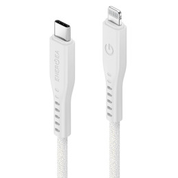 Kabel ENERGEA Flow USB-C na Lightning C94 MFI 1.5m 60W 3A PD Fast Charge biały 