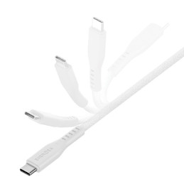 Kabel ENERGEA Flow USB-C na Lightning C94 MFI 1.5m 60W 3A PD Fast Charge biały 