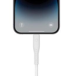 Kabel ENERGEA Flow USB-C na Lightning C94 MFI 1.5m 60W 3A PD Fast Charge biały 