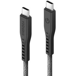 Kabel ENERGEA Flow USB-C na USB-C 1.5m 240W 5A PD Fast Charge czarny 