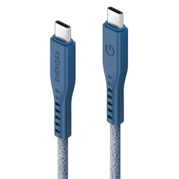 Kabel ENERGEA Flow USB-C na USB-C 1.5m 240W 5A PD Fast Charge niebieski 