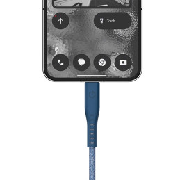 Kabel ENERGEA Flow USB-C na USB-C 1.5m 240W 5A PD Fast Charge niebieski 