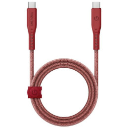 Kabel ENERGEA Flow USB-C na USB-C 1.5m 240W 5A PD Fast Charge czerwony 
