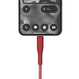 Kabel ENERGEA Flow USB-C na USB-C 1.5m 240W 5A PD Fast Charge czerwony 