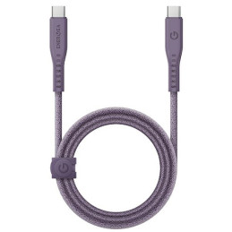 Kabel ENERGEA Flow USB-C na USB-C 1.5m  240W 5A PD Fast Charge fioletowy