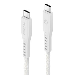 Kabel ENERGEA Flow USB-C na USB-C 1.5m 240W 5A PD Fast Charge biały 