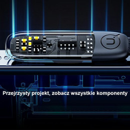 Kabel USAMS kątowy USB-C na USB-C PD 100W Fast Charging Iceflake Series 1,2m biały