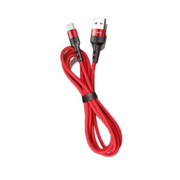 Kabel USAMS pleciony U26 USB-A na USB-C 1m 1szt. for set 3A czerwony