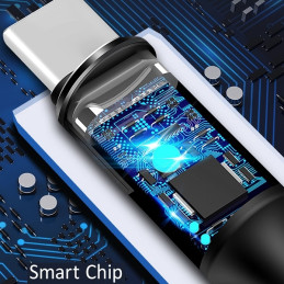 Kabel USAMS pleciony U5 2A USB-A na USB-C 1,2m czerwony