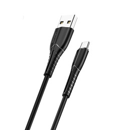 Kabel USAMS U35 USB-A na microUSB 2A Fast Charge 1m czarny