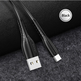 Kabel USAMS U35 USB-A na microUSB 2A Fast Charge 1m czarny