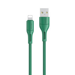 Kabel USAMS U68 USB-A na Lightning 2A Fast Charge 1m zielony