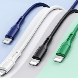 Kabel USAMS U68 USB-A na Lightning 2A Fast Charge 1m zielony