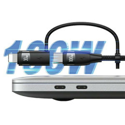 Kabel USAMS U85 6w1 2xUSB-C na USB-A na Micro-USB na Lightning 1,2m 100W PD Fast Charge czarny
