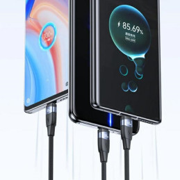 Kabel USAMS U85 USB-C na USB-C 100W 1.2m PD Fast Charging czarny