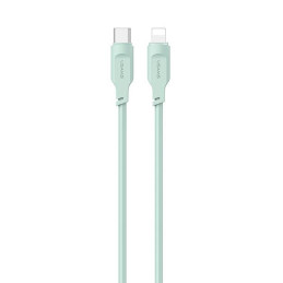 Kabel USAMS USB-C na Lightning 20W 1,2m PD Fast Charging  Lithe Series zielony