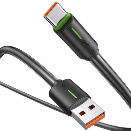 USAMS Kabel USB-C 3A YU Series 1m USB-C na USB-C czarny