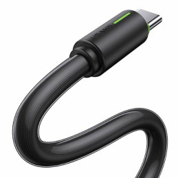 USAMS Kabel USB-C 3A YU Series 1m USB-C na USB-C czarny