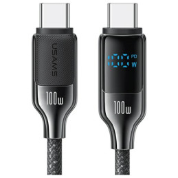 Kabel USAMS USB-C na USB-C 100W 1,2m Digital Display Zinc Alloy Fast Charging Data Cable HX
