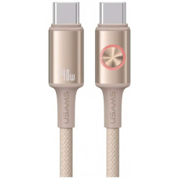 Kabel USAMS Huan Series SJ751 240W USB-C na USB-C 1,2 m tytanowy
