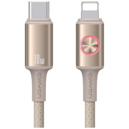 Kabel USAMS Huan Series SJ753 30W USB-C na Lightning 1,2 m tytanowy