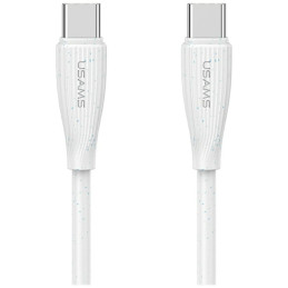 Kabel USAMS Green Series SJ716 60W USB-C na  USB-C 1m biały